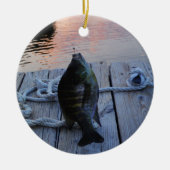 Bluegill in sunset Lake Arrowiad Keramisch Ornament (Voorkant)