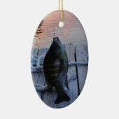 Bluegill in sunset Lake Arrowiad Keramisch Ornament (Rechts)