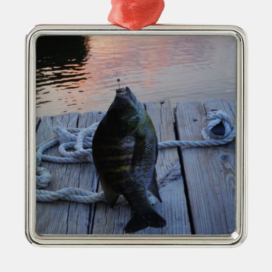 Bluegill in sunset Lake Arrowiad Metalen Ornament (Voorkant)