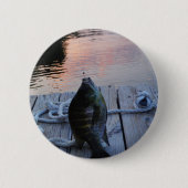 Bluegill in sunset Lake Arrowiad Ronde Button 5,7 Cm (Voorkant)