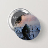 Bluegill in sunset Lake Arrowiad Ronde Button 5,7 Cm (Voorkant /achterkant)