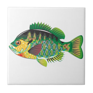 Bluegill Panfish Vector Tegeltje