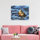 Bluegill Sunfish Fisherman's Outdoorsport Art Canvas Afdruk (Insitu (Woonkamer))
