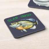 Bluegill Sunfish Slab Slayer Bier Onderzetter (Linkerzijde)