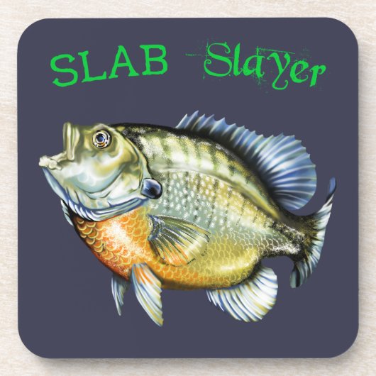 Bluegill Sunfish Slab Slayer Bier Onderzetter (Voorkant)
