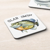 Bluegill Sunfish Slab Slayer Bier Onderzetter (Linkerzijde)
