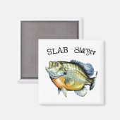 Bluegill Sunfish Slab Slayer Magneet (Voorkant / Achterkant)