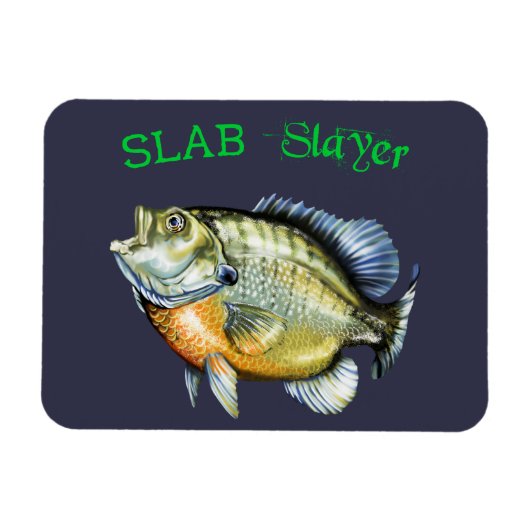 Bluegill Sunfish Slab Slayer Magneet (Horizontaal)