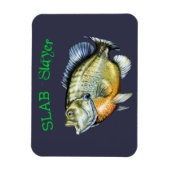 Bluegill Sunfish Slab Slayer Magneet (Verticaal)