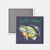 Bluegill Sunfish Slab Slayer Magneet (Voorkant / Achterkant)