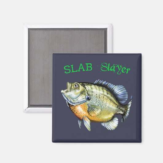 Bluegill Sunfish Slab Slayer Magneet (Voorkant / Achterkant)