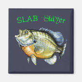 Bluegill Sunfish Slab Slayer Magneet (Voorkant)