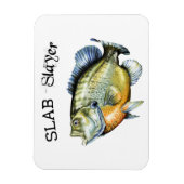 Bluegill Sunfish Slab Slayer Magneet (Verticaal)