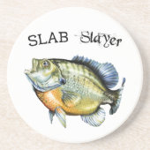 Bluegill Sunfish Slab Slayer Zandsteen Onderzetter (Voorkant)