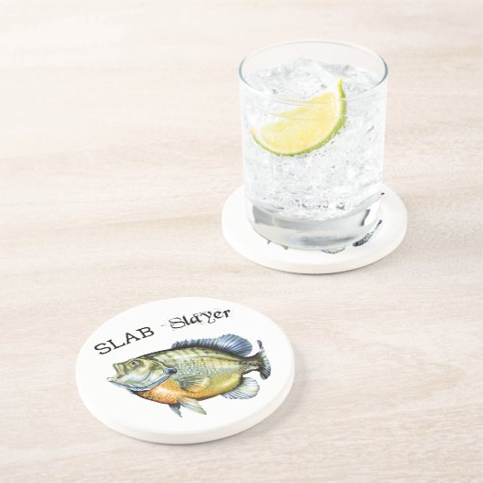 Bluegill Sunfish Slab Slayer Zandsteen Onderzetter (Zijkant)