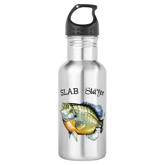 Bluegill Sunfish Slab Waterfles (Voorkant)
