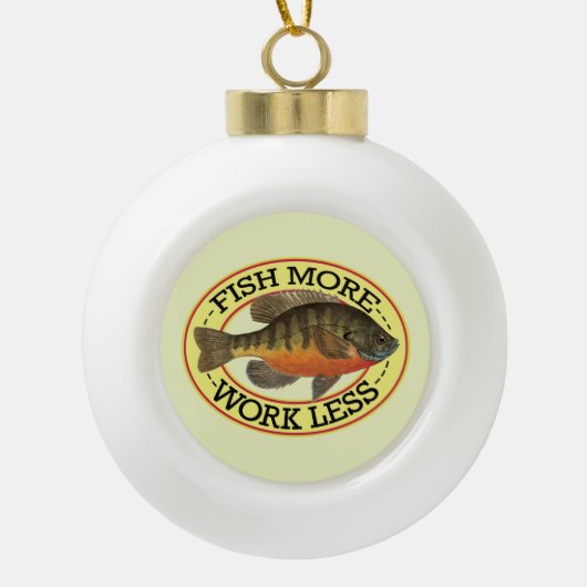Bluegill Vist Keramische Bal Ornament (Voorkant)