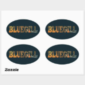 Bluegill Vist Ovale Sticker (Vel)