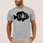 Bluegill Vist papa Silhouette | VADERDAG T-shirt (Voorkant)
