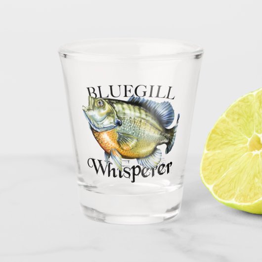 Bluegill Whisperer Shot Glas (Voorkant)