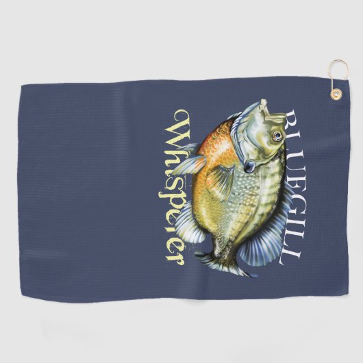 Bluegill Whisperer Vist Towel Golfhanddoek (Horizontaal)