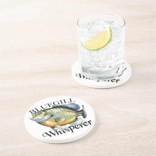 Bluegill Whisperer Zandsteen Onderzetter (Zijkant)