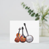 Bluegrass Band Briefkaart (Staand voorkant)