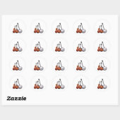 Bluegrass Band Ronde Sticker (Vel)
