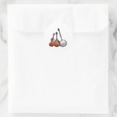 Bluegrass Band Ronde Sticker (Tas)