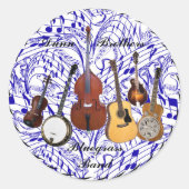 BLUEGRASS BAND* -STICKER RONDE STICKER (Voorkant)