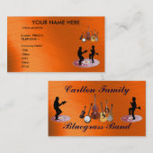 BLUEGRASS BAND-VISITEKAARTJE VISITEKAARTJE (Voorkant / Achterkant)