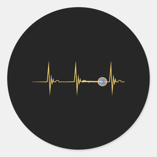 Bluegrass Banjo Country Muziek Banjo Instrument Ronde Sticker (Voorkant)