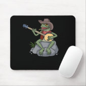 Bluegrass Banjo Frog Country Music Gift Banjo Muismat (Met muis)