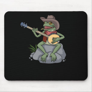 Bluegrass Banjo Frog Country Music Gift Banjo Muismat