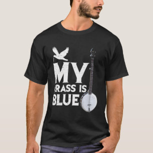 Bluegrass Banjo Mijn gras Is Blauw Liefde Banjo's T-shirt