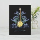 Bluegrass Banjo Party of Event Invitations Kaart (Staand voorkant)