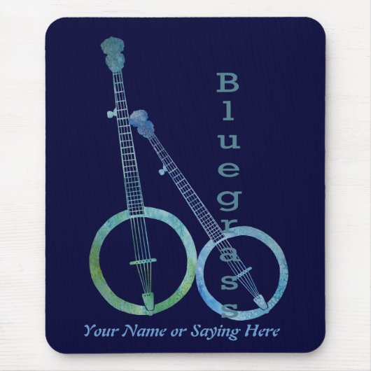 Bluegrass Banjos Muismat (Voorkant)