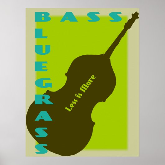 Bluegrass Bass: Minder is meer Poster (Voorkant)