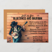 Bluegrass Birthday Party Invitation Kaart (Voorkant / Achterkant)