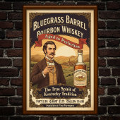  Bluegrass Bourbon Adverteren Poster