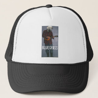 "Bluegrass" — Dog met Mandolin — Trucker Hat Pet