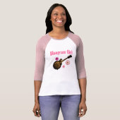 "Bluegrass Girl" Jersey T~shirt SIZE: Groot (PINK) T-shirt (Voorkant volledig)