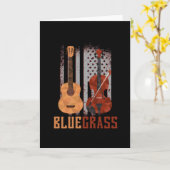 Bluegrass Guitar Mandolin Resonator USA Kaart (Gele Bloem)