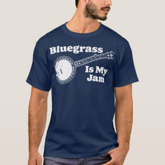 Bluegrass is mijn jam. Funny Banjo Music  Gra T-shirt