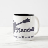 Bluegrass Mandolin - Alle gevolgen die u nodig heb Tweekleurige Koffiemok (Voorkant rechts)