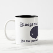 Bluegrass Mandolin - Alle gevolgen die u nodig heb Tweekleurige Koffiemok (Links)