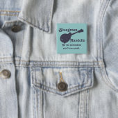 Bluegrass Mandolin - Alle gevolgen die u nodig heb Vierkante Button 5,1 Cm (In situ)