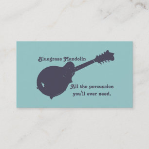 Bluegrass Mandolin - Alle gevolgen die u nodig heb Visitekaartje