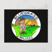 Bluegrass Music Briefkaart (Voorkant)