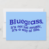 Bluegrass Music Party of Jam Session Kaart (Voorkant)